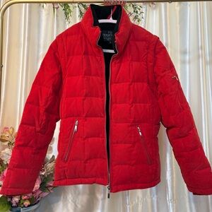 Horseware Red Down Puffer Jacket- Small